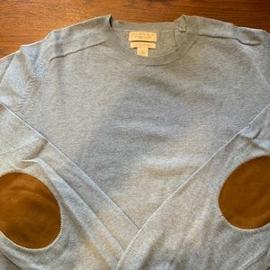 Banana Republic cotton/cashmere powder blue sweater. Excellent condition.